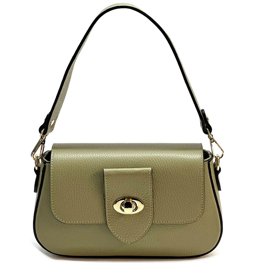 Be Exclusive Cow Leather Crossbody Bag - Made In Italy