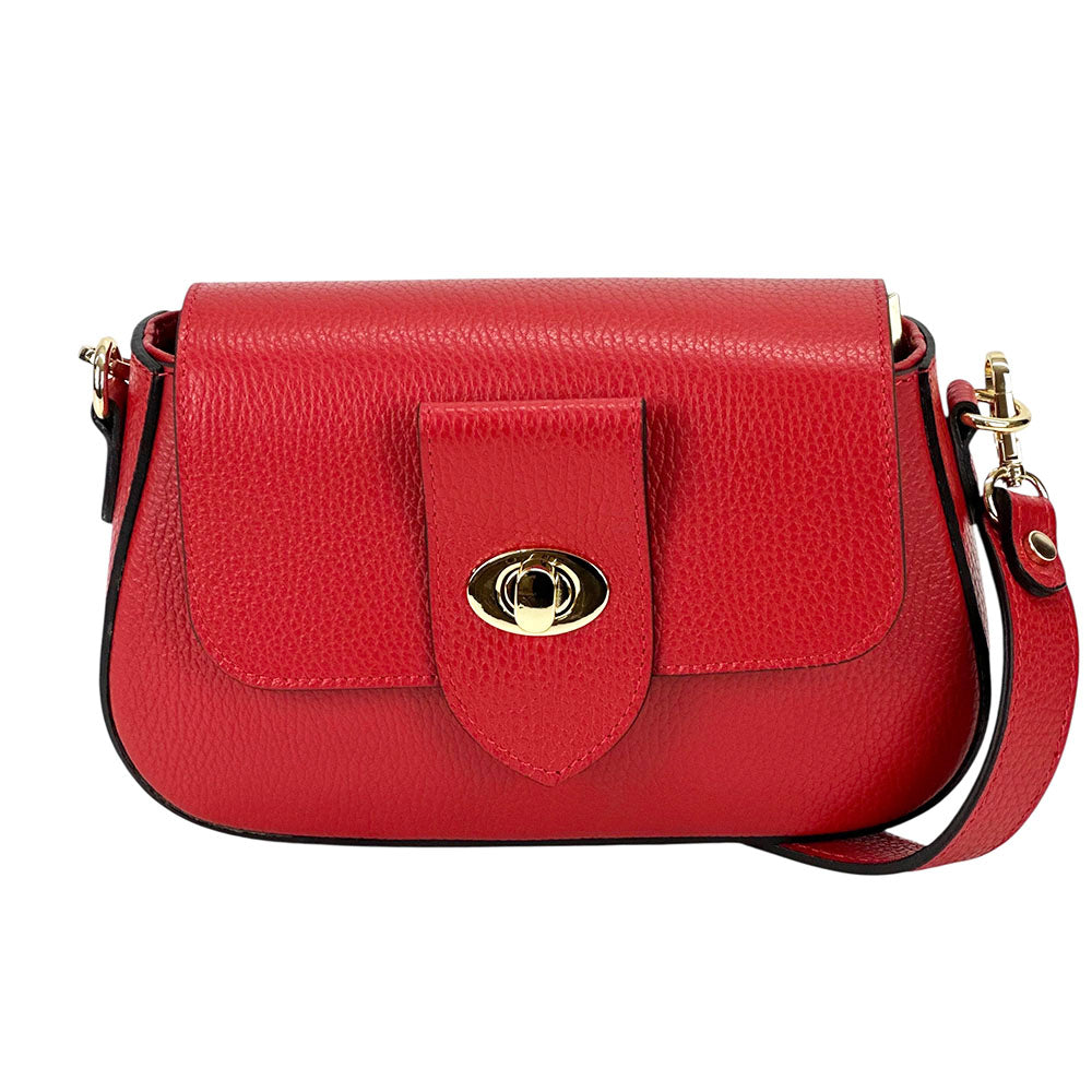 Be Exclusive Cow Leather Crossbody Bag - Made In Italy