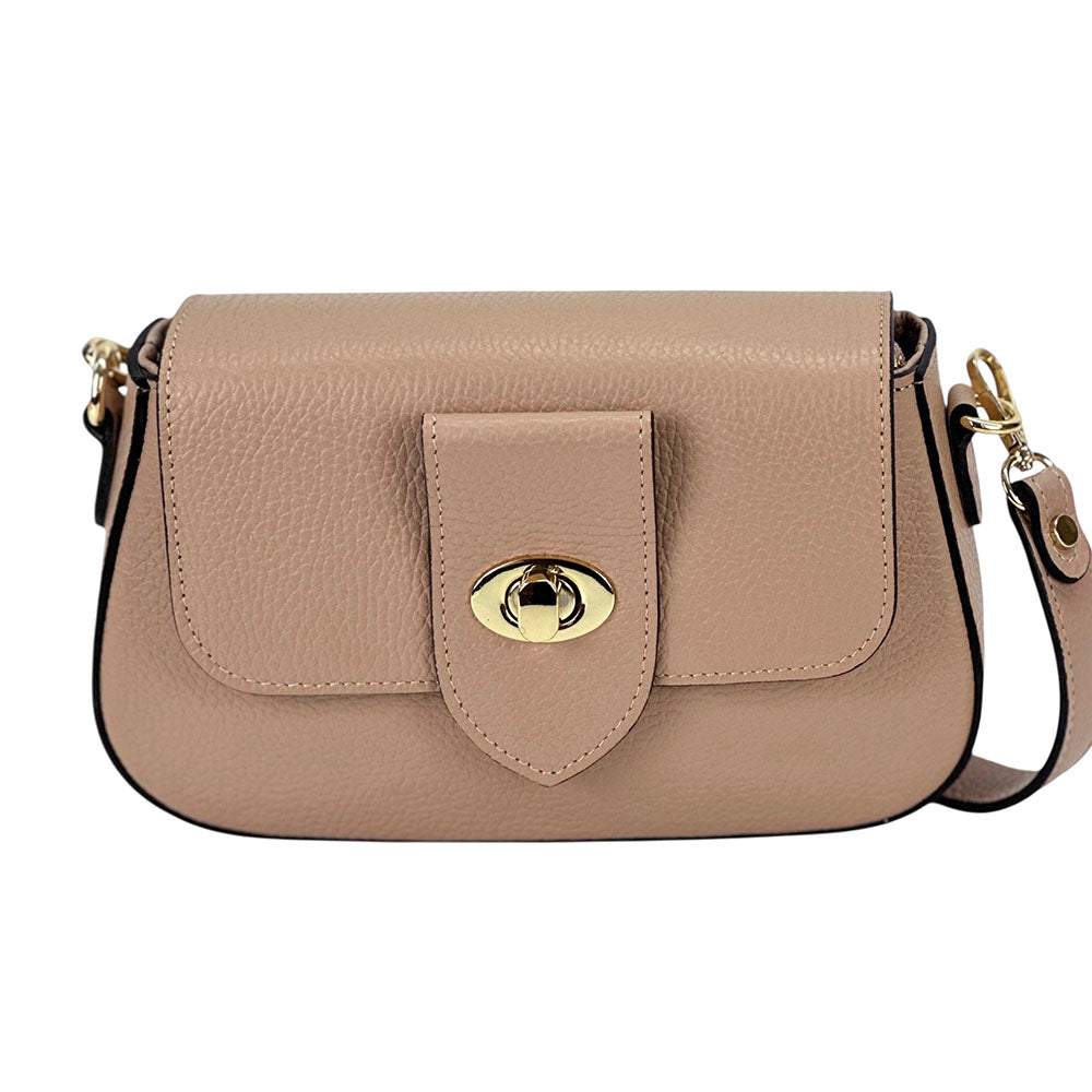 Be Exclusive Cow Leather Crossbody Bag - Made In Italy