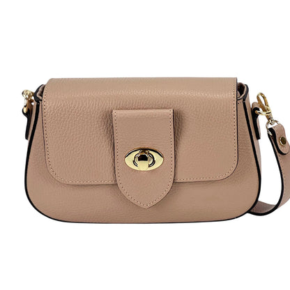 Be Exclusive Cow Leather Crossbody Bag - Made In Italy