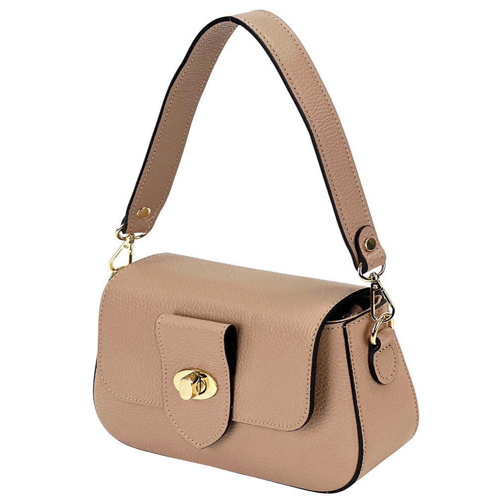 Be Exclusive Cow Leather Crossbody Bag - Made In Italy