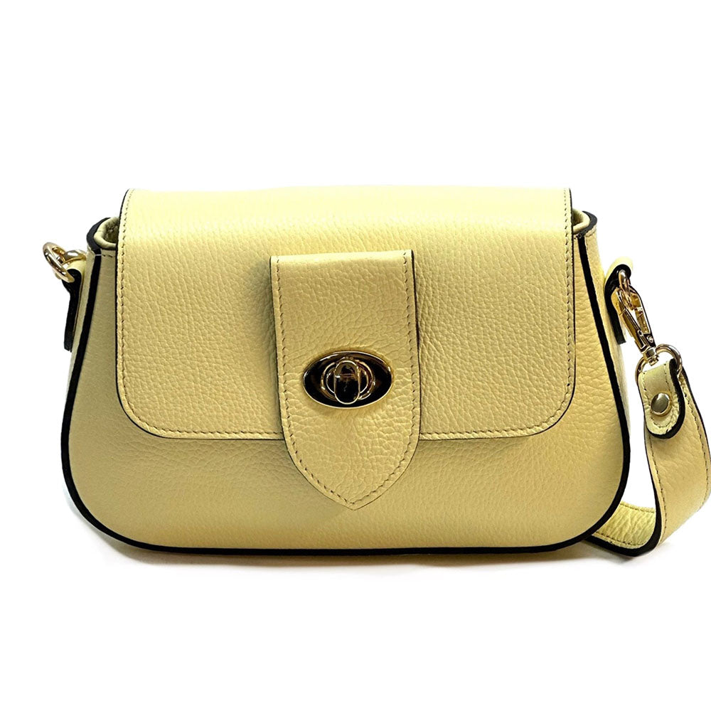 Be Exclusive Cow Leather Crossbody Bag - Made In Italy