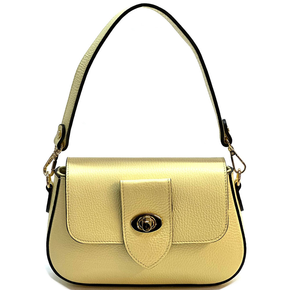 Be Exclusive Cow Leather Crossbody Bag - Made In Italy