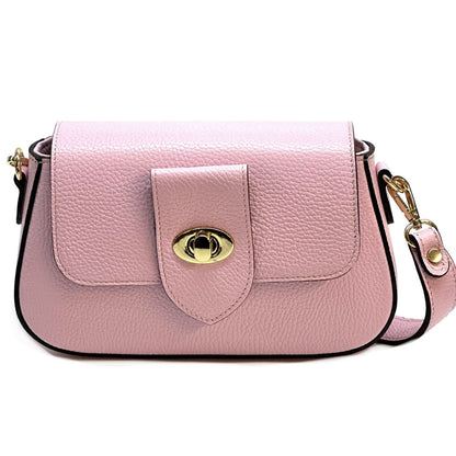Be Exclusive Cow Leather Crossbody Bag - Made In Italy