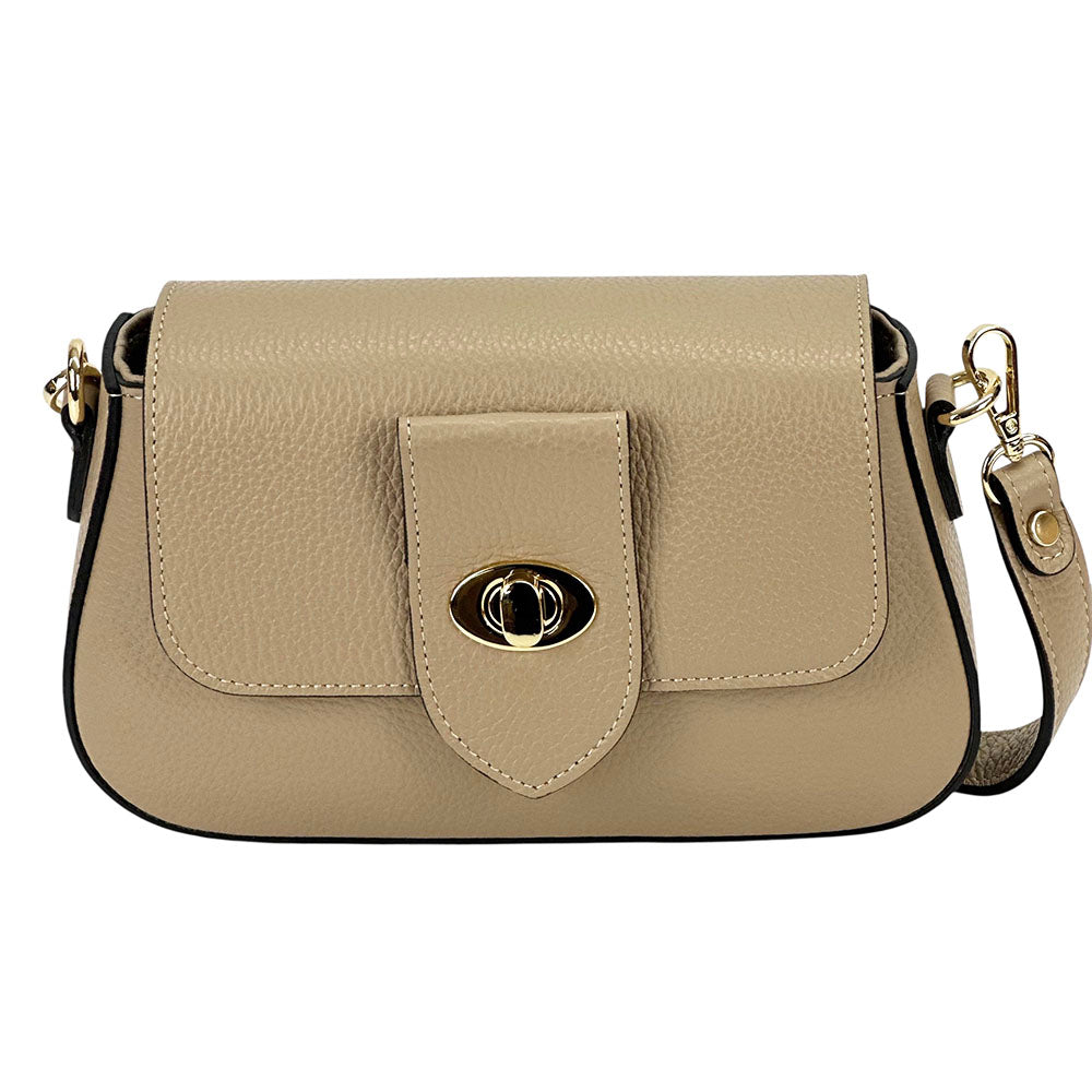 Be Exclusive Cow Leather Crossbody Bag - Made In Italy
