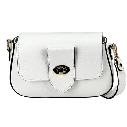 Be Exclusive Cow Leather Crossbody Bag - Made In Italy