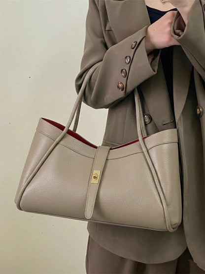 Ottilia Grande Cow Leather Shoulder Bag - Made In Italy