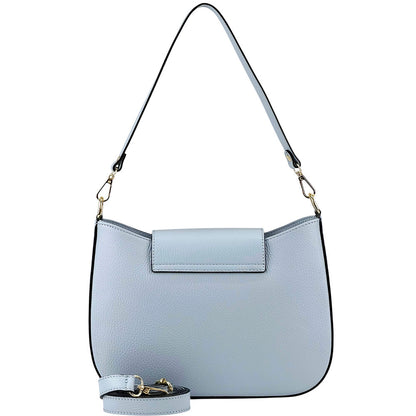 Costanza Structured Leather Shoulder Bag - Made In Italy