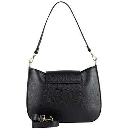 Costanza Structured Leather Shoulder Bag - Made In Italy
