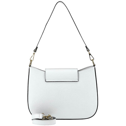 Costanza Structured Leather Shoulder Bag - Made In Italy
