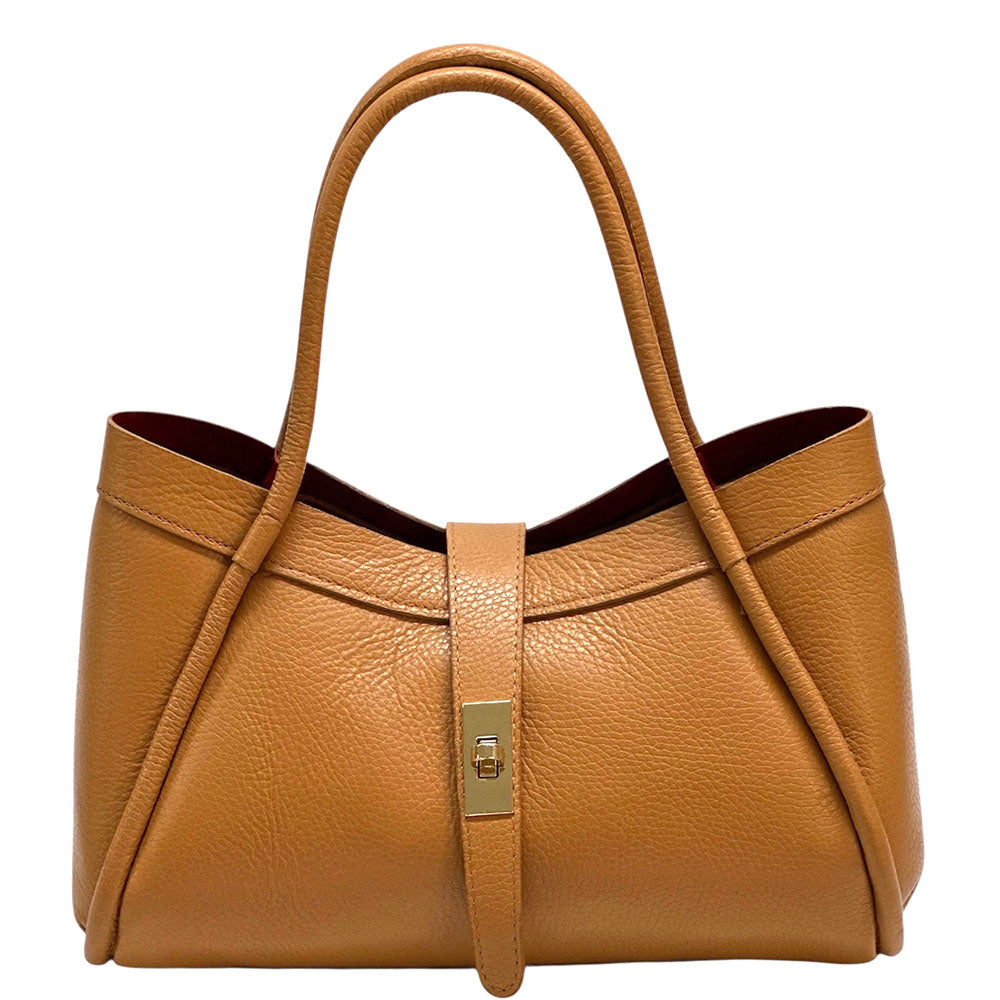 Ottilia Grande Cow Leather Shoulder Bag - Made In Italy