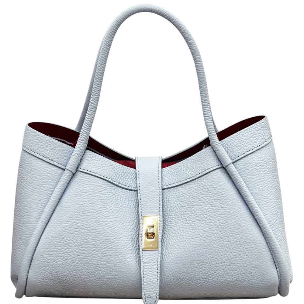 Ottilia Grande Cow Leather Shoulder Bag - Made In Italy
