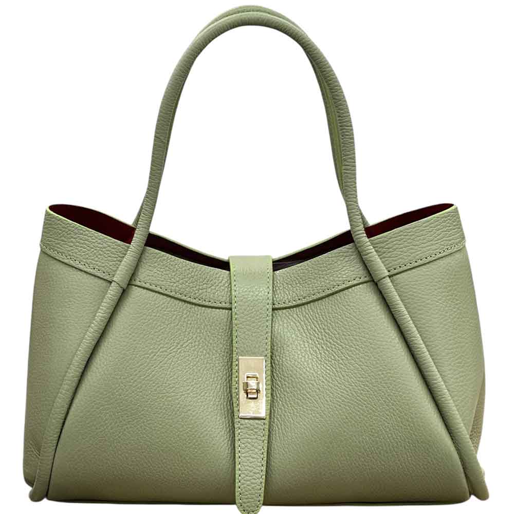 Ottilia Grande Cow Leather Shoulder Bag - Made In Italy