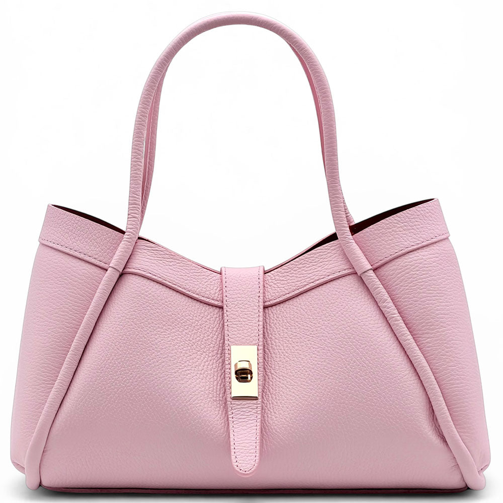 Ottilia Grande Cow Leather Shoulder Bag - Made In Italy