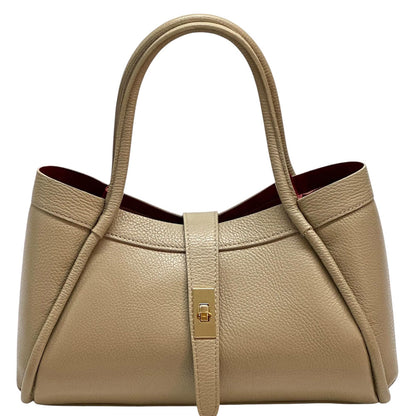 Ottilia Grande Cow Leather Shoulder Bag - Made In Italy