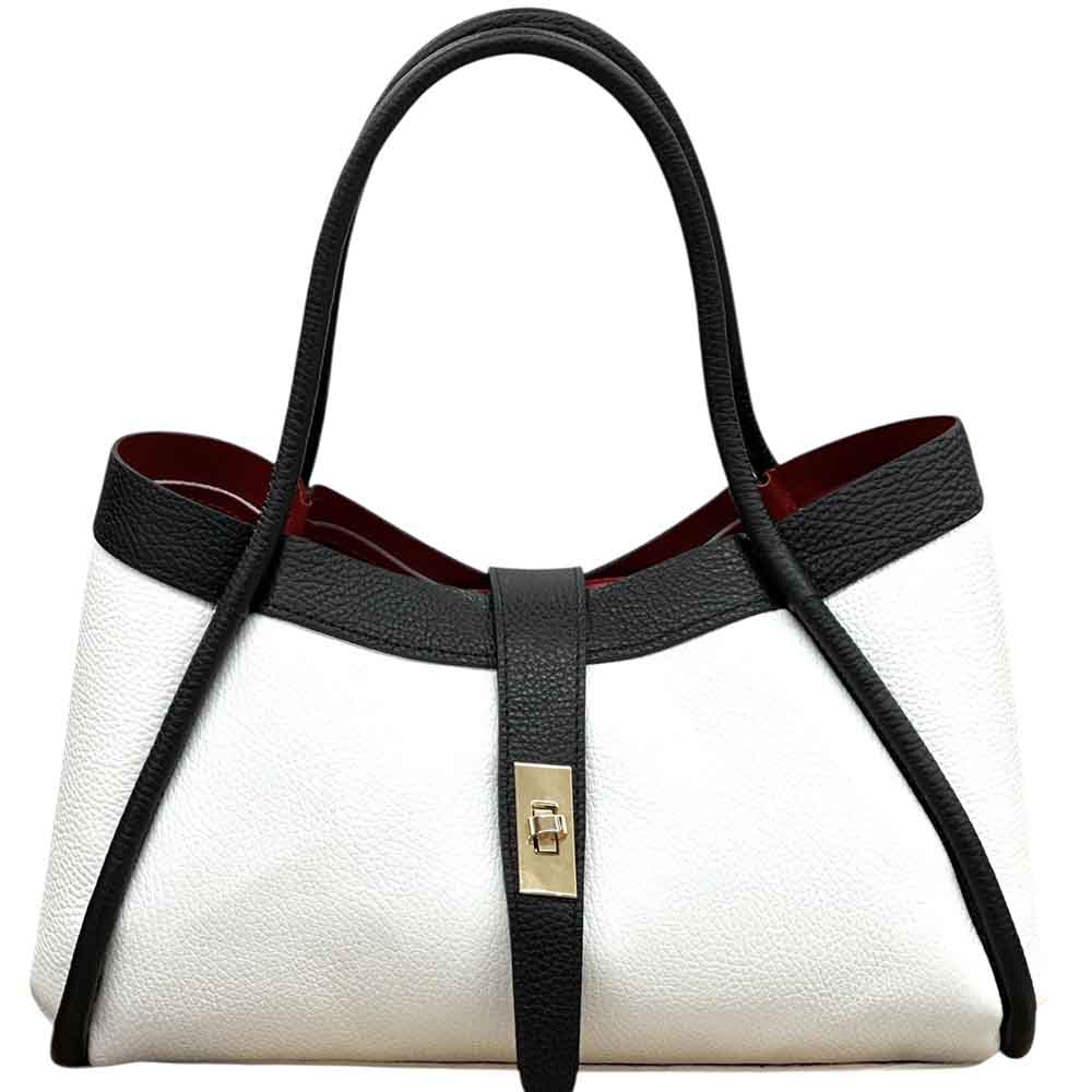 Ottilia Grande Cow Leather Shoulder Bag - Made In Italy