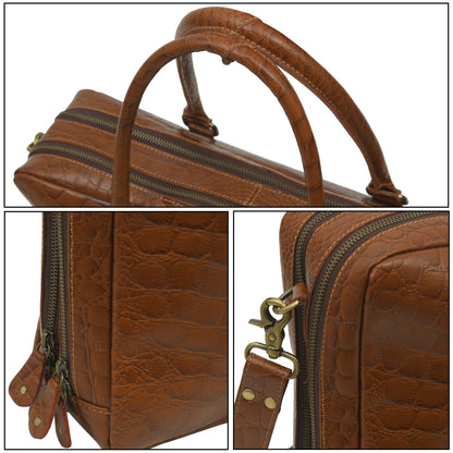Easton Premium Buffalo Leather Laptop Office Briefcase