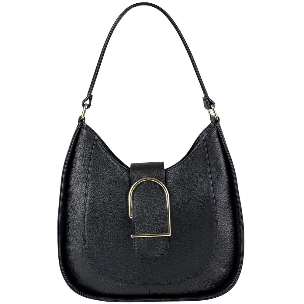 Armonia Leather Shoulder Bag - Made In Italy