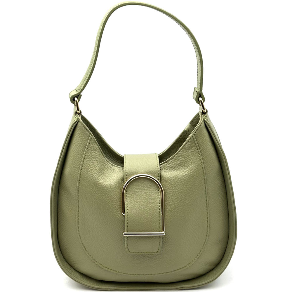 Armonia Leather Shoulder Bag - Made In Italy