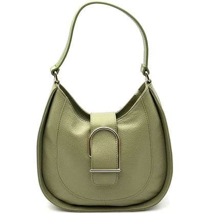 Armonia Leather Shoulder Bag - Made In Italy
