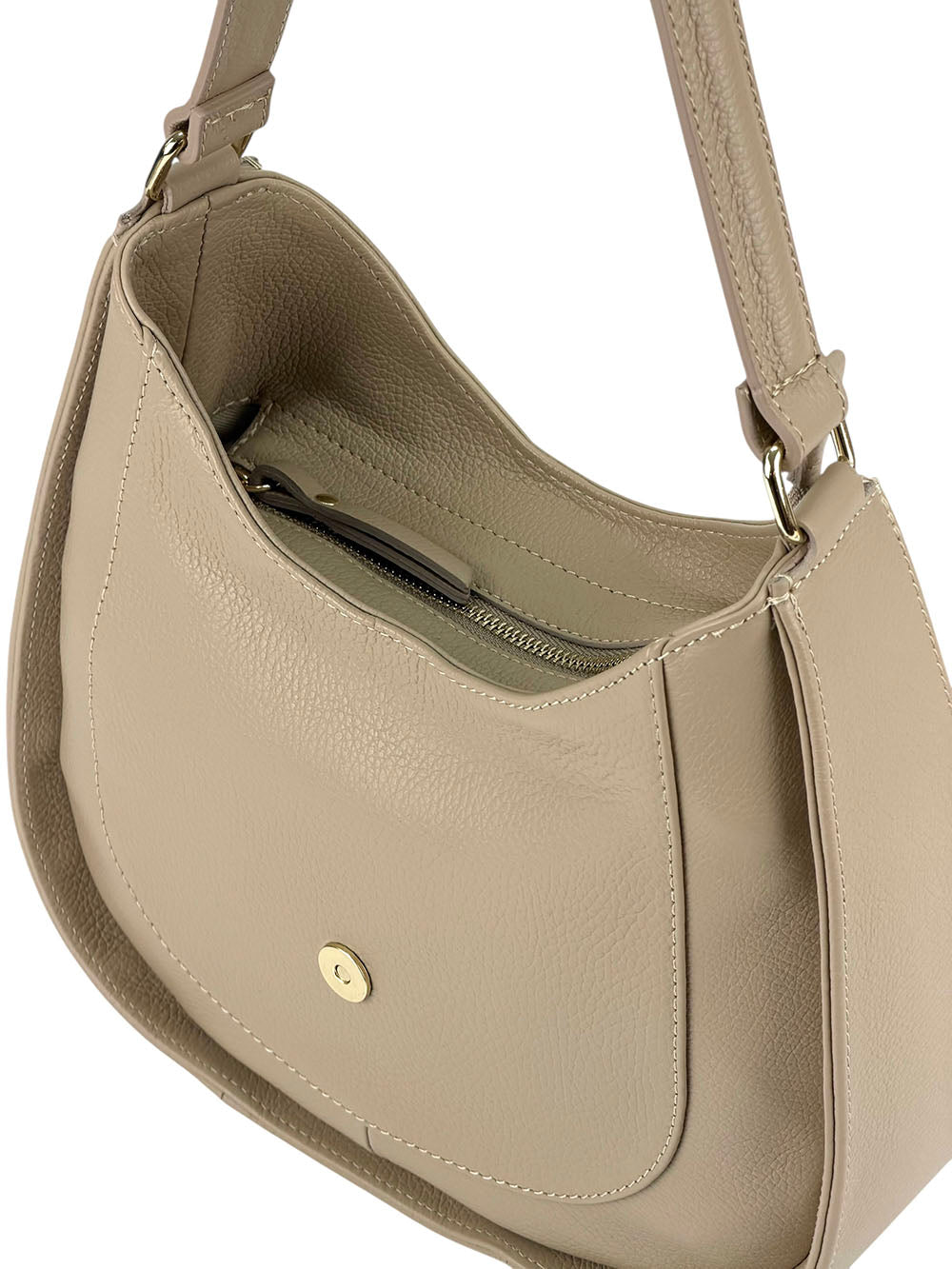 Armonia Leather Shoulder Bag - Made In Italy