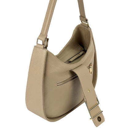 Armonia Leather Shoulder Bag - Made In Italy