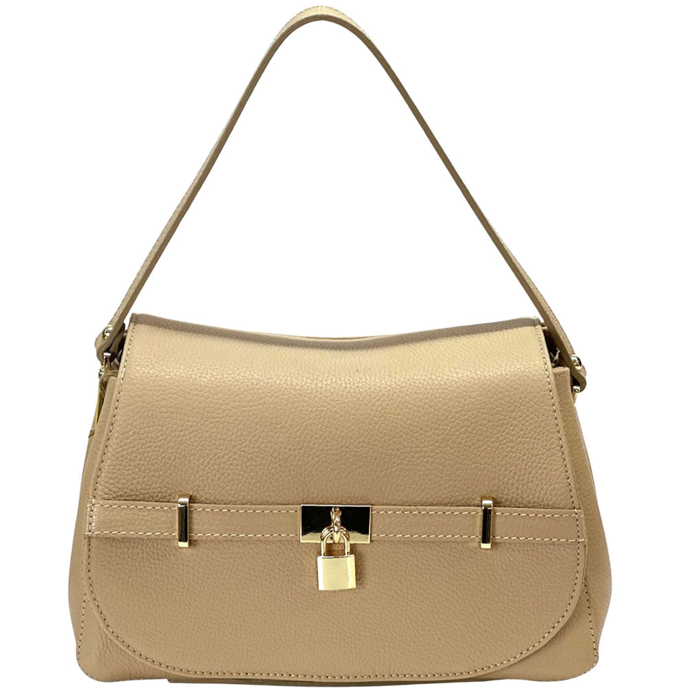Ottavia Leather Shoulder Bag - Made In Italy