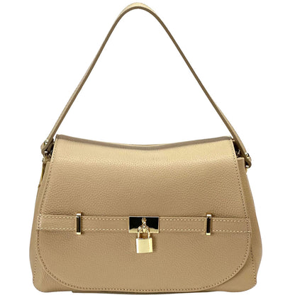 Ottavia Leather Shoulder Bag - Made In Italy