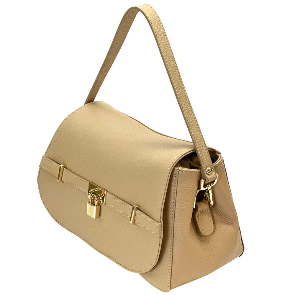 Ottavia Leather Shoulder Bag - Made In Italy