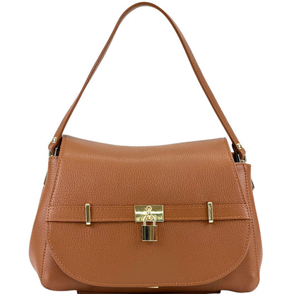 Ottavia Leather Shoulder Bag - Made In Italy