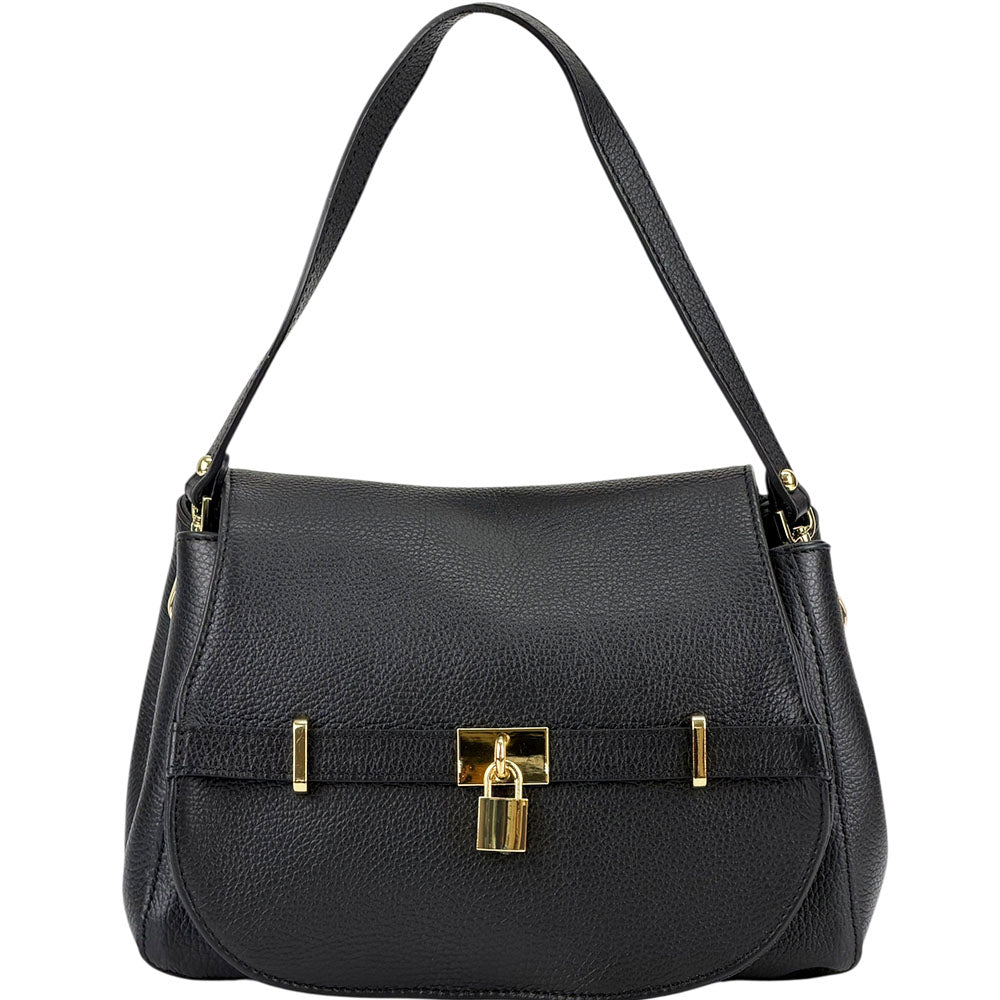 Ottavia Leather Shoulder Bag - Made In Italy