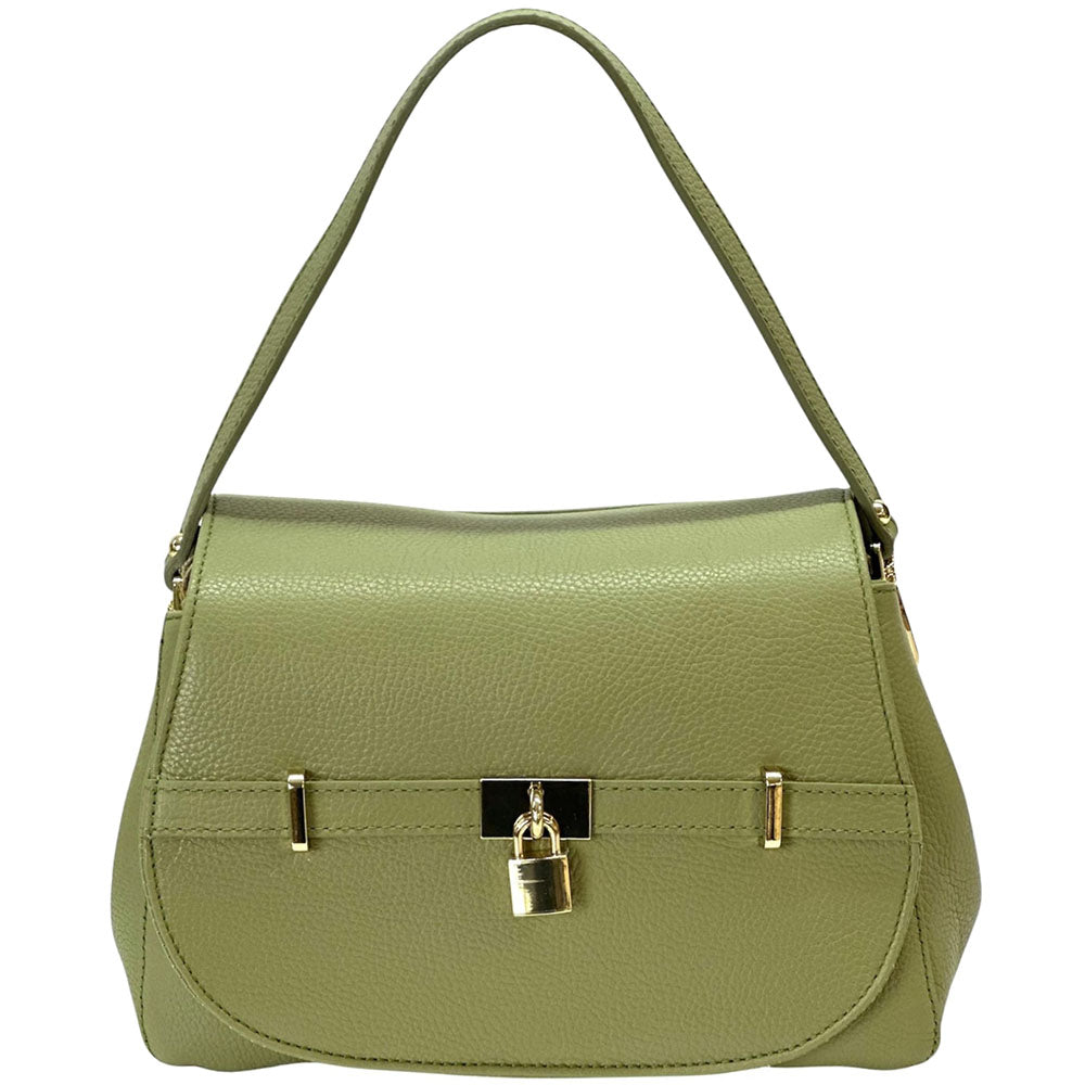 Ottavia Leather Shoulder Bag - Made In Italy