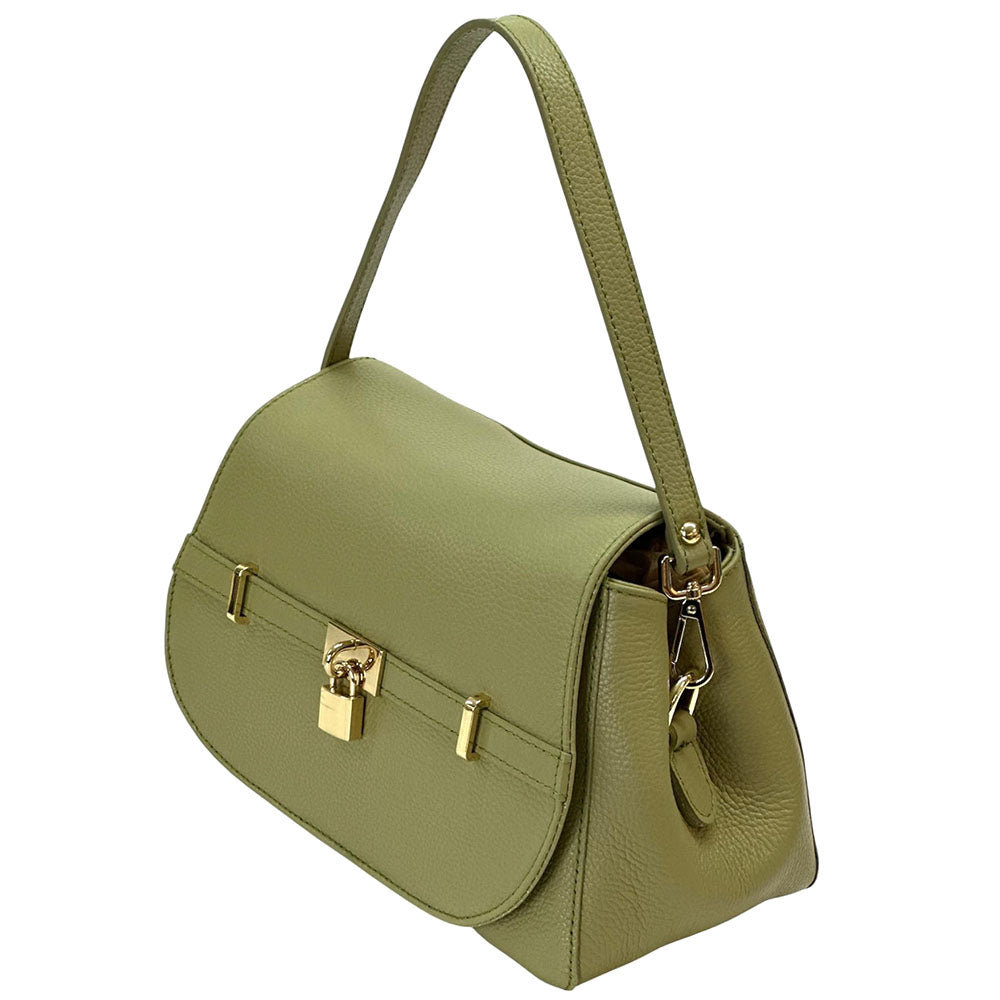 Ottavia Leather Shoulder Bag - Made In Italy