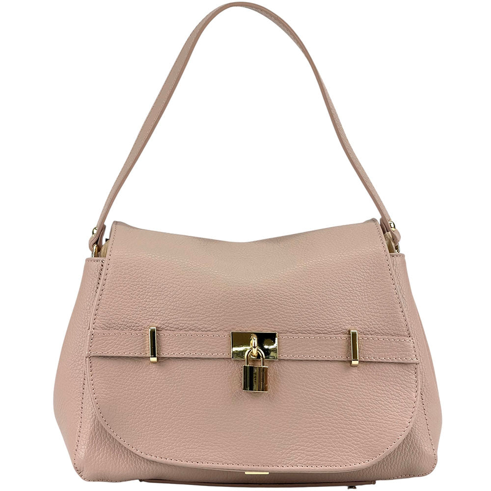 Ottavia Leather Shoulder Bag - Made In Italy