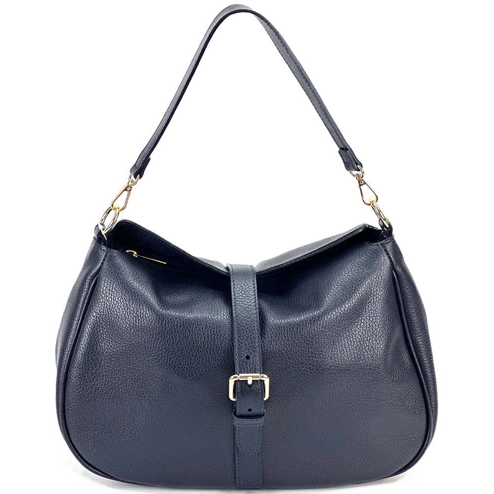 Ardea Cow Leather Shoulder Bag - Made In Italy