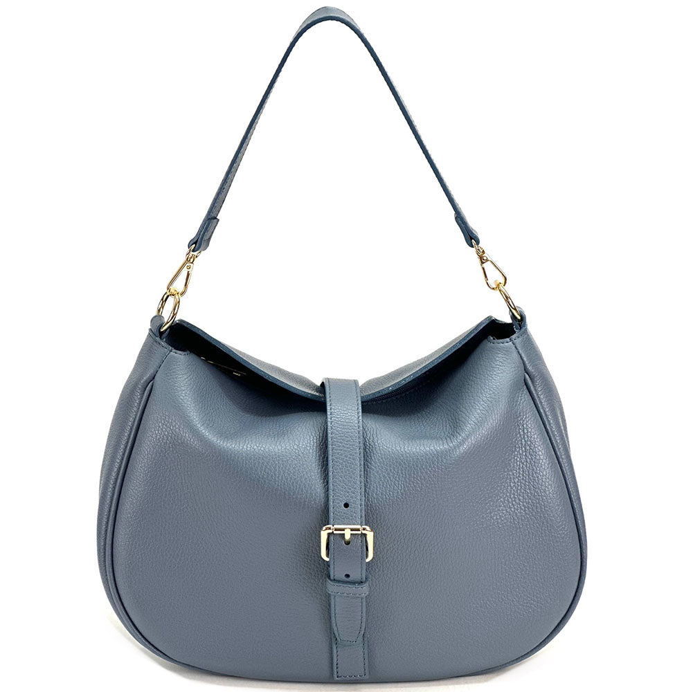 Ardea Cow Leather Shoulder Bag - Made In Italy