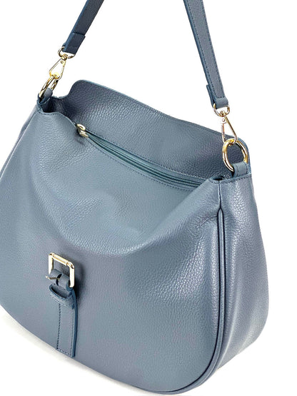 Ardea Cow Leather Shoulder Bag - Made In Italy