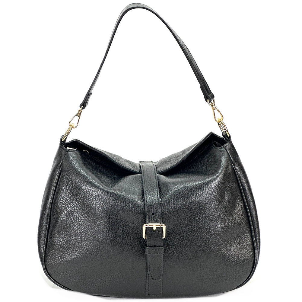 Ardea Cow Leather Shoulder Bag - Made In Italy
