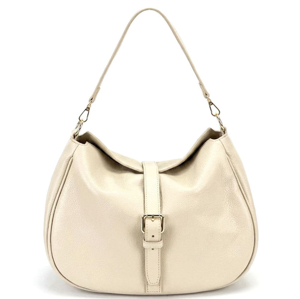 Ardea Cow Leather Shoulder Bag - Made In Italy