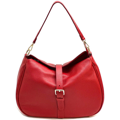Ardea Cow Leather Shoulder Bag - Made In Italy