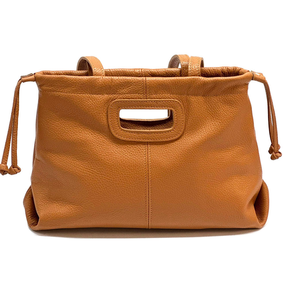Lysandra Italian Soft cow Leather Shoulder Bag - Made In Italy