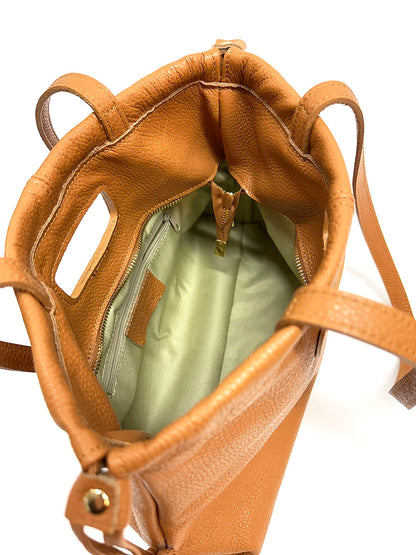 Lysandra Italian Soft cow Leather Shoulder Bag - Made In Italy