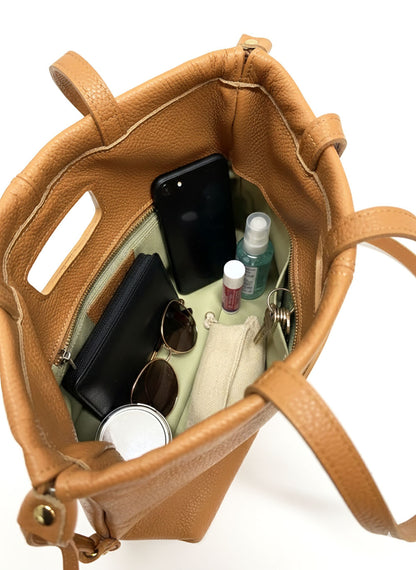 Lysandra Italian Soft cow Leather Shoulder Bag - Made In Italy