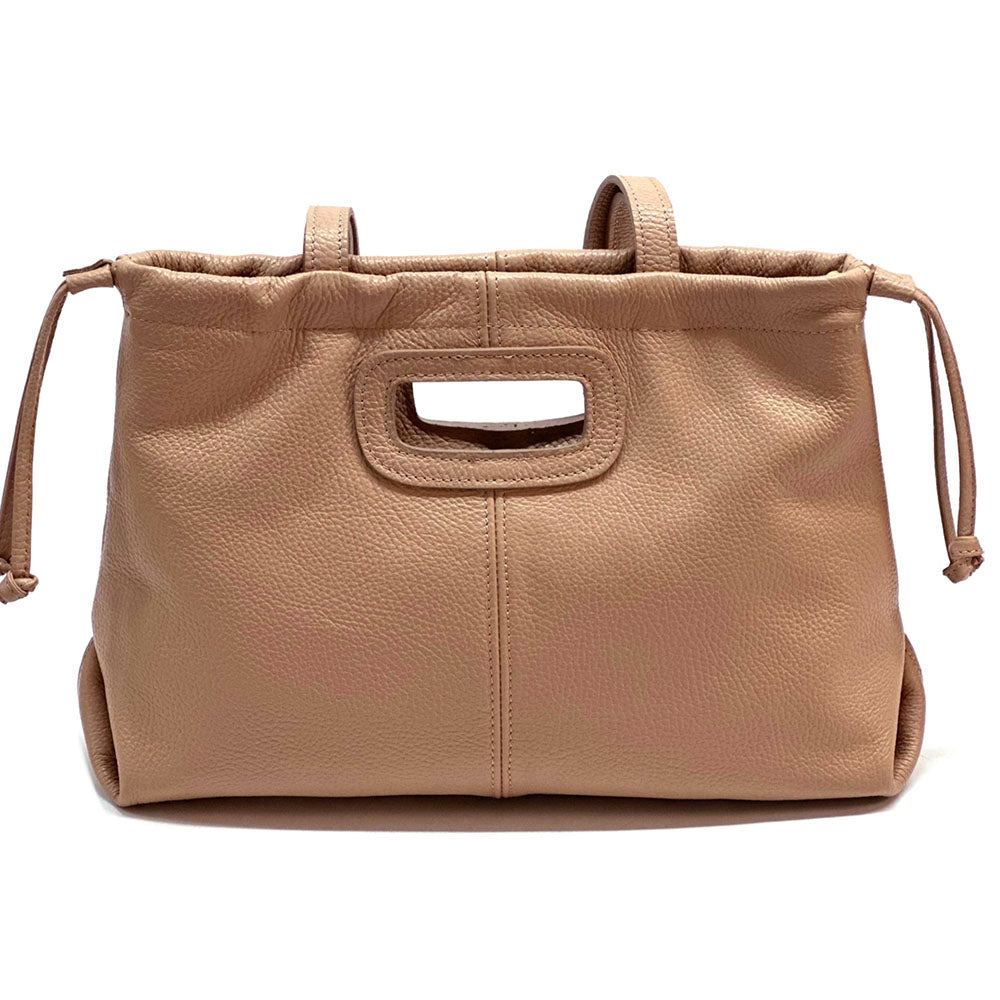 Lysandra Italian Soft cow Leather Shoulder Bag - Made In Italy