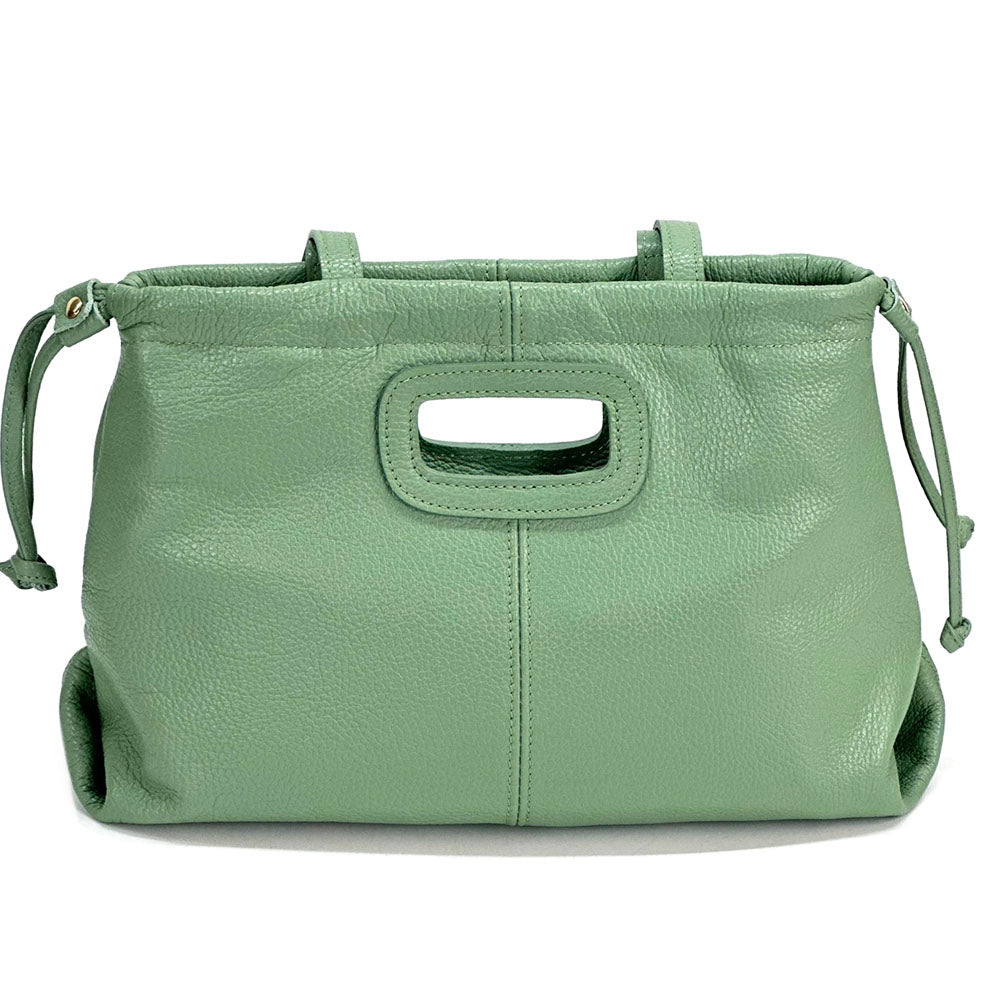 Lysandra Italian Soft cow Leather Shoulder Bag - Made In Italy