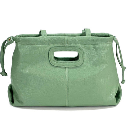 Lysandra Italian Soft cow Leather Shoulder Bag - Made In Italy