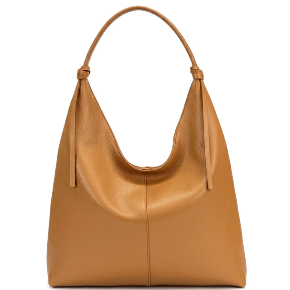 Flavia Oversized Soft Leather Shoulder Bag - Made In Italy