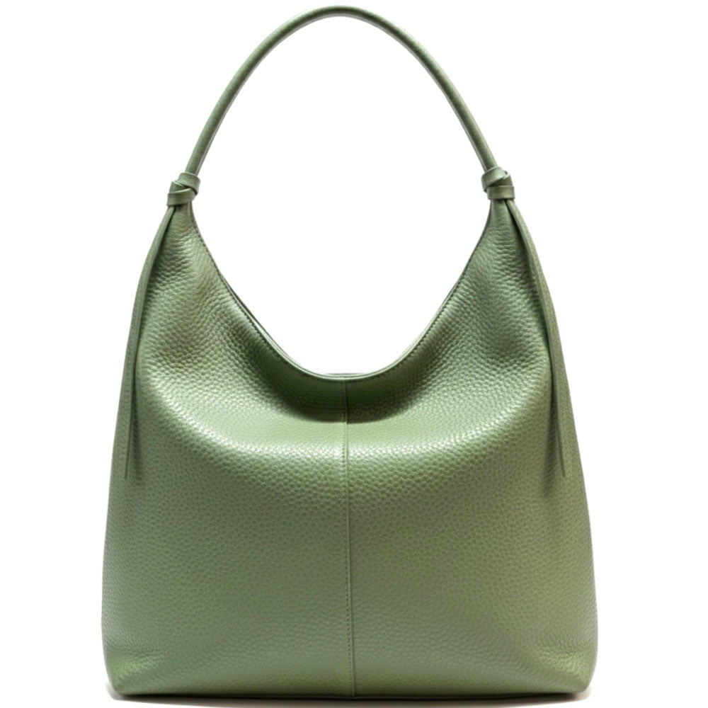 Flavia Oversized Soft Leather Shoulder Bag - Made In Italy