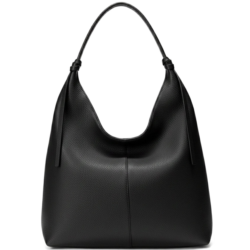 Flavia Oversized Soft Leather Shoulder Bag - Made In Italy