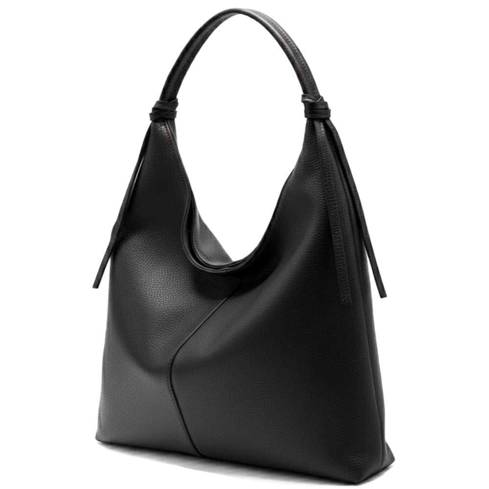 Flavia Oversized Soft Leather Shoulder Bag - Made In Italy